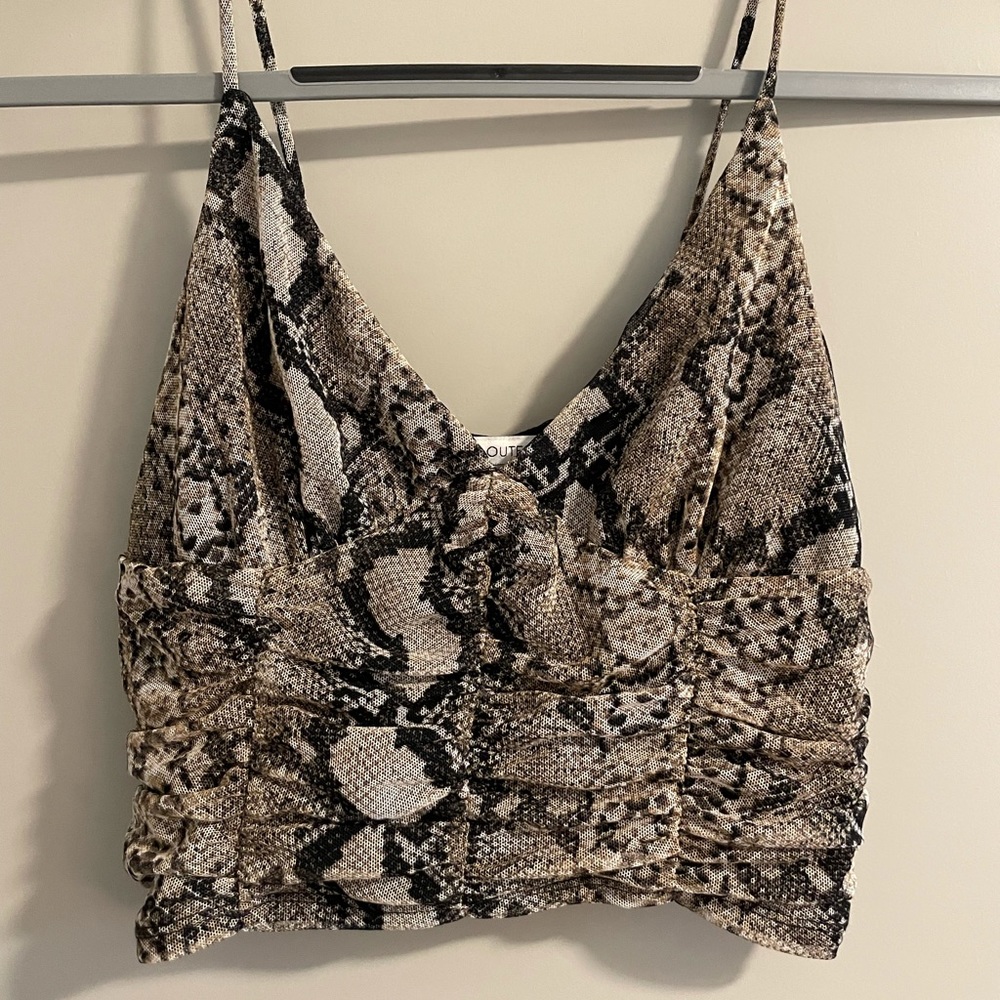 Urban Outfitters Printed Crop Top